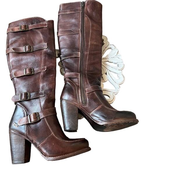 Bed Stu Tall Leather Heels Boots Women’s 6 - Picture 1 of 14